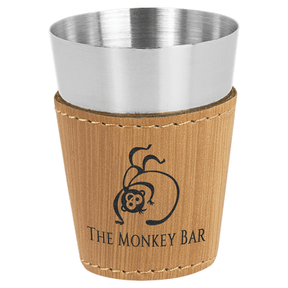 Bamboo Stainless Steel 2 oz. Shot Glass