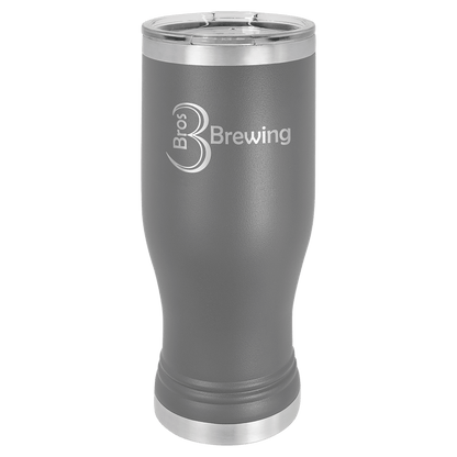 Dark Gray Polar Camel 20 oz Pilsner with Clear Lid